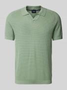 Regular fit poloshirt met V-hals