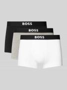 Boxershort met elastische band met logo in een set van 3 stuks, model ...