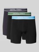 Boxershort met elastische band met label in een set van 3 stuks, model...