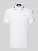 Slim fit poloshirt met labelpatch