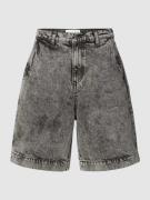 Jeansshorts met labelpatch