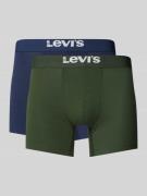 Boxershort met elastische logo in band in een set van 2 stuks