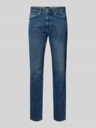 Slim taper fit jeans in 5-pocketmodel, model 'ONYX'