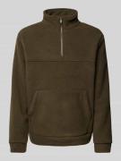 Sweatshirt met opstaande kraag