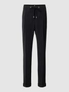 Slim fit stoffen broek met persplooien, model 'Tariyanah'