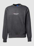 Sweatshirt met labelprint, model 'VESTERBRO'