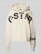 Oversized hoodie met labelstatement