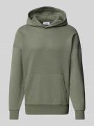 Hoodie met licht verbrede schouders, model 'DAN LIFE'