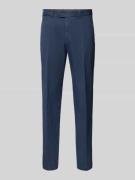 Slim fit broek met persplooien, model 'Teaker'