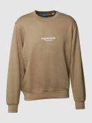 Sweatshirt met labelprint, model 'VESTERBRO'