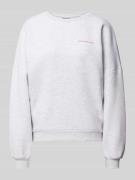 Sweatshirt met labelprint