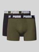 Boxershort met labeldetail in een set van 2 stuks