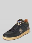 Leren sneakers met labelpatch, model 'MURRAY'