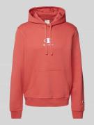 Hoodie met labelstitching