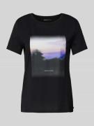 Regular fit T-shirt van puur katoen met fotoprint