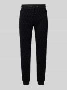 Relaxed fit sweatpants met achterzak