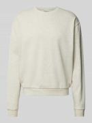 Sweatshirt met viscose en ronde hals