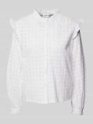 Regular fit blouse met broderie anglaise