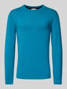 Regular fit gebreide pullover van zuiver katoen