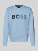 Sweatshirt met labelprint