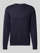 Sweatshirt met ribboorden, model 'EMANUEL'