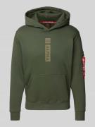 Hoodie met labelprint