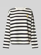 Sweatshirt met labelstitching, model ´FRANKAA'