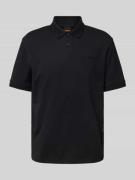 Regular fit poloshirt met labelstitching, model 'Interlock'