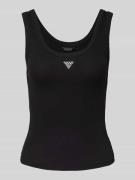 Tanktop met labeldetail