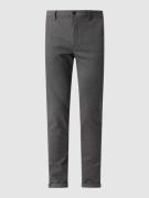 Slim fit broek met ceintuurlussen, model 'MARCO'