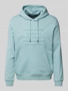 Hoodie met labelstitching