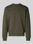 Sweatshirt met labeldetail