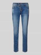 Slim fit jeans met verkort model, model 'Malibu'