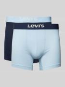 Boxershort met elastische logo in band in een set van 2 stuks