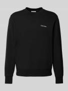 Sweatshirt met labeldetail