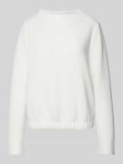 Sweatshirt met viscose en opstaande kraag, model 'Gasdina'