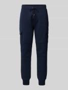 Sweatpants met labeldetail