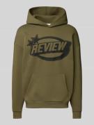 Hoodie met labelprint