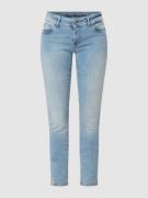 Slim fit jeans met stretch, model 'Laura'