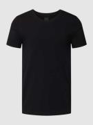 T-shirt met V-hals, model 'Long Life Cotton T-shirt'