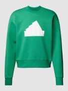 Sweatshirt met labeldetail