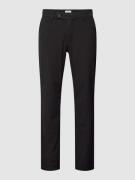 Slim fit stoffen broek in effen design, model 'MARCO'