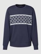 Sweatshirt met labeldetail