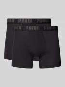 Boxershort met labeldetail in een set van 2 stuks