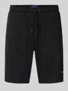 Sweatshorts met labeldetail