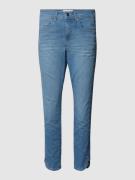 Slim fit jeans met knoopsluiting