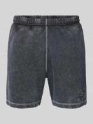 Sweatshorts met labelstitching