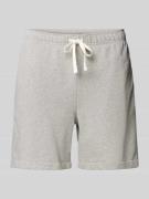 Regular fit sweatshorts met tunnelkoord