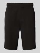 Comfort fit sweatshorts met gestileerde steekzak