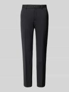 Slim fit pantalon met persplooien, model 'DELON'